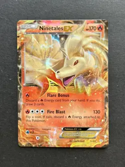 Pokemon Ninetales EX TCG Holo Card 13/83 XY Generations Rare - Image 1