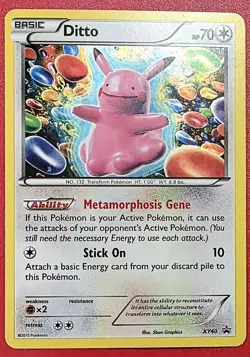 Ditto XY40 XY Black Star Promo Holo LP NM 2015 Pokemon TCG Trading Card - Image 1