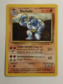 Pokemon Card Base Set Italian Machoke 34/102. Vintage. WoTC - Image 5