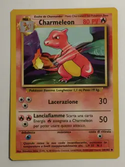 Pokemon Card Base Set Italian Charmeleon 4/102. Vintage. WoTC. - Image 3