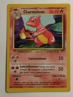 Pokemon Card Base Set Italian Charmeleon 4/102. Vintage. WoTC. - Image 5