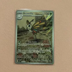 Pokemon Beautifly ASC 219/217 Full Art Holo Card Stage 2 Insect 2023 130 HP - Image 1