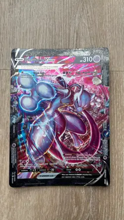 Pokemon Mewtwo V-Union Black Star Promo Jumbo Card. SWSH 161. Awesome Card. - Image 1