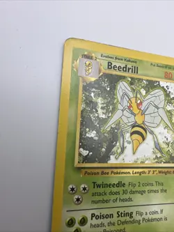 Vintage Pokemon Card Beedrill Base Set 1999 - Image 5