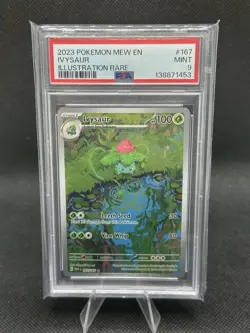 Pokemon TCG Ivysaur Scarlet & Violet 151 IR #167/165 psa 9 - Image 1
