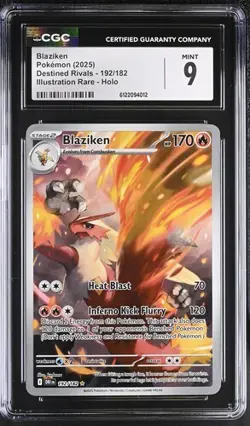 Blaziken *CGC 9* Illustration Rare *Destined Rivals* #192 * Pokemon - Image 1