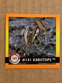 Pokemon 1999 Artbox Series 1 Stickers Kabutops 141. FREE SHIPPING! - Image 5