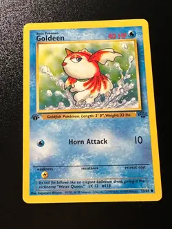 Pokemon Card 1st Edition Jungle Goldeen 53/64. WoTC Vintage - Image 1
