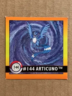 Pokemon 1999 Artbox Series 1 Stickers Articuno 144. FREE SHIPPING! - Image 1