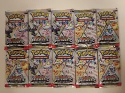 Pokemon TCG Prismatic Evolutions Single Booster Packs - Sealed - Image 1