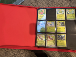 Pokemon Paldea Evolved NEAR Complete SET + Palms Off Gaming Red Stealth Binder - Image 1