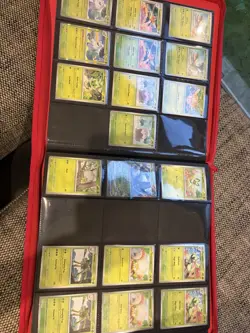 Pokemon Paldea Evolved NEAR Complete SET + Palms Off Gaming Red Stealth Binder - Image 2