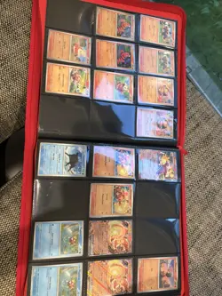 Pokemon Paldea Evolved NEAR Complete SET + Palms Off Gaming Red Stealth Binder - Image 4
