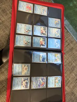 Pokemon Paldea Evolved NEAR Complete SET + Palms Off Gaming Red Stealth Binder - Image 5