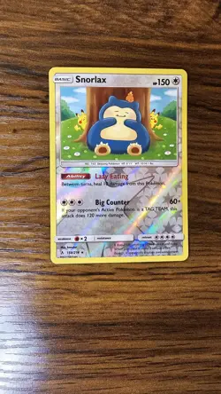 Pokemon TCG Snorlax 158/214 Unbroken Bonds Reverse Holo Rare NM - Image 1