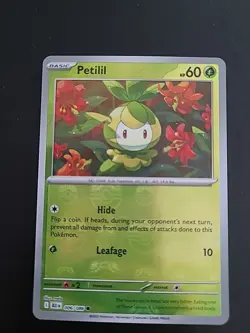 Petilil 006/086 - (Master Ball Pattern) Common SV: Black Bolt Pokemon NM - Image 1