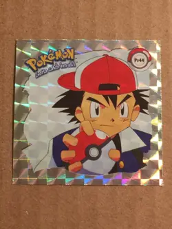 Pokemon 1999 Artbox Series 1 PRIZM Stickers Ash Pr44. - Image 1
