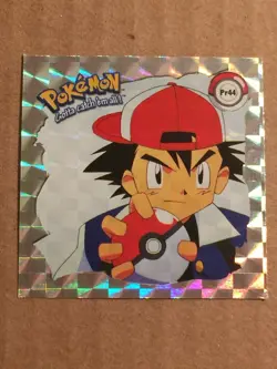 Pokemon 1999 Artbox Series 1 PRIZM Stickers Ash Pr44. - Image 3