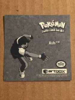Pokemon 1999 Artbox Series 1 PRIZM Stickers Ash Pr44. - Image 4