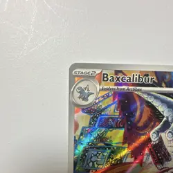 Pokemon TCG Baxcalibur Illustration Rare Full Art Holo 210/193 Sv02 160 HP Komi… - Image 2