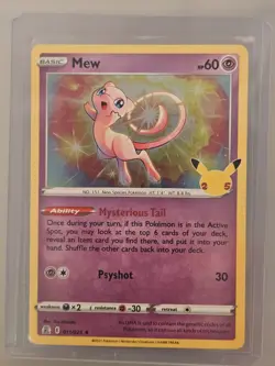 2021 Pokemon TCG Celebrations Holo 011 Mew - Image 1