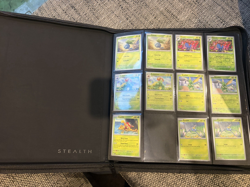 Pokemon Obsidian Flames Base NEAR Complete SET + Palms Off Gaming Black Binder - Image 1