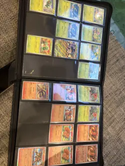 Pokemon Obsidian Flames Base NEAR Complete SET + Palms Off Gaming Black Binder - Image 3