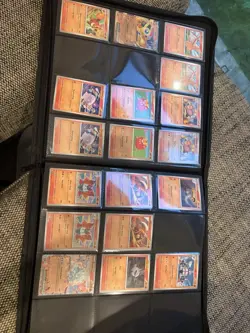 Pokemon Obsidian Flames Base NEAR Complete SET + Palms Off Gaming Black Binder - Image 4