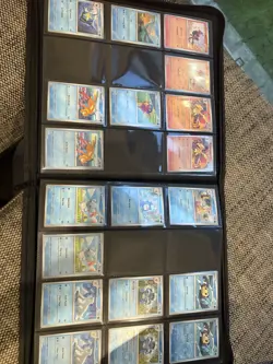 Pokemon Obsidian Flames Base NEAR Complete SET + Palms Off Gaming Black Binder - Image 5