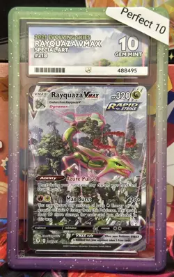 Rayquaza VMAX 218/203 ACE 10 Perfect Subgrades - Evolving Skies - Pokemon TCG - Image 1