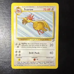 Pokemon TCG Fearow Base Set 2 41/130 Regular Wizards Uncommon 70 HP Stage 1 - Image 1