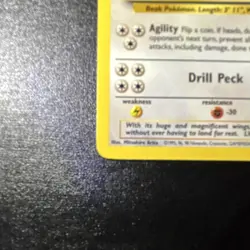 Pokemon TCG Fearow Base Set 2 41/130 Regular Wizards Uncommon 70 HP Stage 1 - Image 4