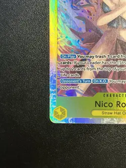 Nico Robin One Piece EB03-055 SR English Near Mint Super Rare Boosterfrisch NM - Image 5