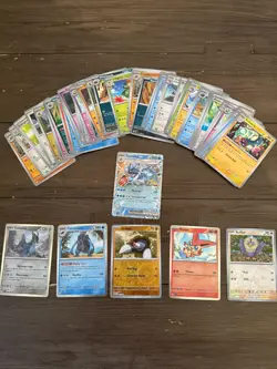 50xPokemon Card Bundle-Guaranteed 1 Double Rare EX/5 Holo/Reverse Holo Rares - Image 1