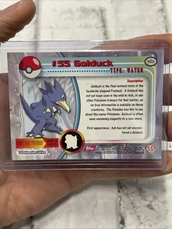Golduck #55 Spectra - Topps Chrome Series 1 Pokemon Card LP+ Vintage Pokemon TCG - Image 3