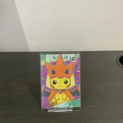 Eif Origin 3.0 Cute Pikachu Charizard Poncho Pokemon Card - Image 1