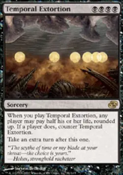 MTG magic cards 1x Temporal Extortion Planar Chaos Light Play, English - Image 1