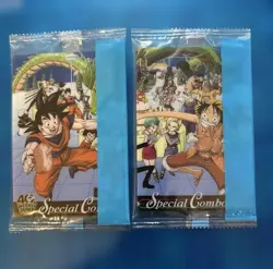 PREORDER 2 card Set - Dragon Ball One Piece 40th Anniversary Morinaga SEALED - Image 1