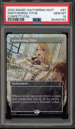 Magic MTG Smothering Tithe Confetti Foil #87 PSA 10 Gem Mint - Image 1