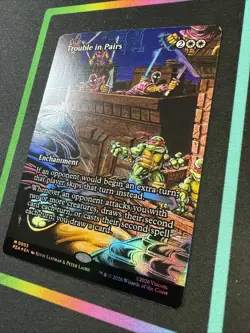 MTG - Trouble in Pairs (Borderless) Teenage Mutant Ninja Turtles Foil - Image 2