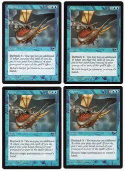 Capsize x4 4x 1997 Tempest PLAYSET Blue Common Instant MTG NM AZ1 - Image 1