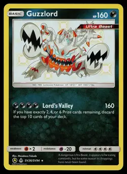 Pokemon Card - Guzzlord Hidden Fates SV26/SV94 Shiny Holo Rare - Image 1