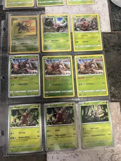 Pokemon Grass Type Card Lot 60+ English Scyther Pinsir Paras Parasect Sunkern - Image 3