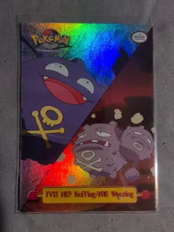 Pokemon Topps TV13 #109 Koffing / #110 Weezing Rainbow Foil - Image 1