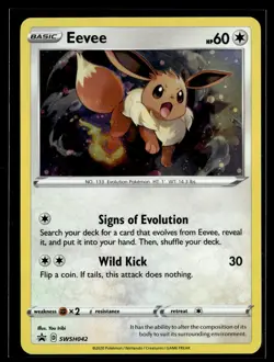 Eevee SWSH042 SWSH Black Star Promo Pokemon - Image 1