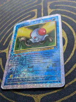 Tentacool 96/110 Legendary Collection Reverse Holo Damaged Pokemon Card - Image 2