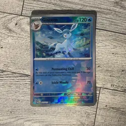 Pokemon TCG Glaceon 025/131 Sv: Prismatic Evolutions Holo Master Ball Pattern NM - Image 1