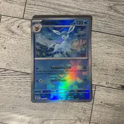 Pokemon TCG Glaceon 025/131 Sv: Prismatic Evolutions Holo Master Ball Pattern NM - Image 2