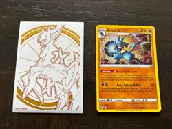 Lucario 079/172 Pokemon TCG Card Brilliant Stars Holo Rare NM - Image 1