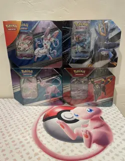 NEW-Pokemon Costco 4 Tin Bundle- Umbreon, Sylveon, Espeon, & Empoleon- SEALED - Image 1